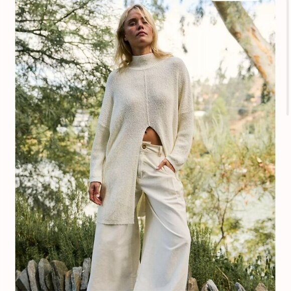 Free People Free People Beach Coco Tunic Sweater Color Vanguard Rare Size L - Picture 7 of 13